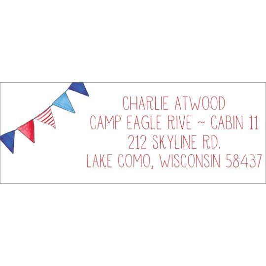 Camp Flags Return Address Labels